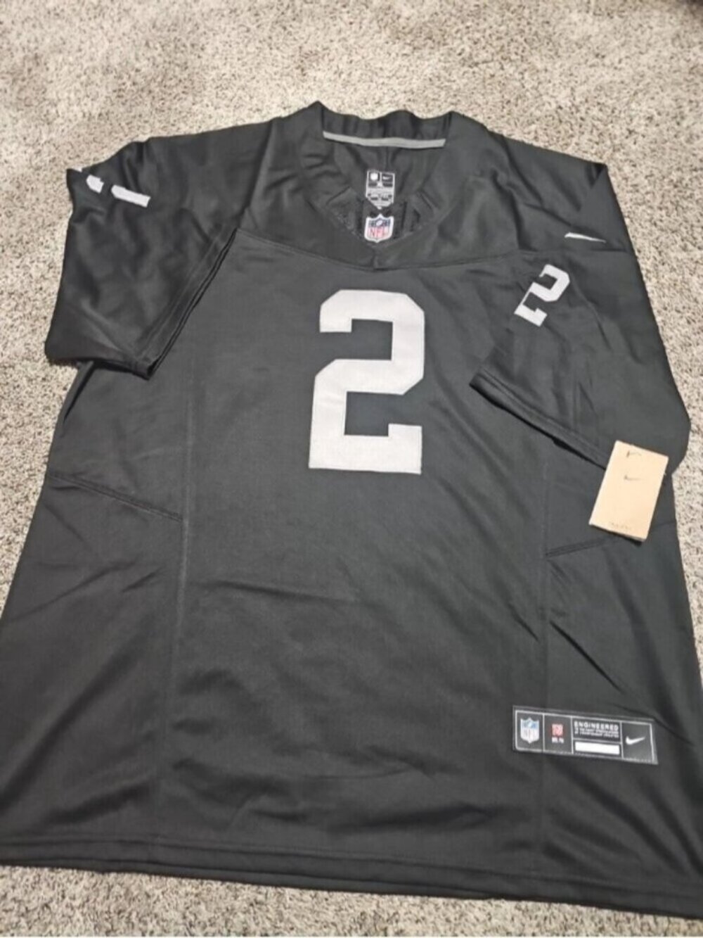 Ashton Jeanty Black Stitched Jersey Vapor